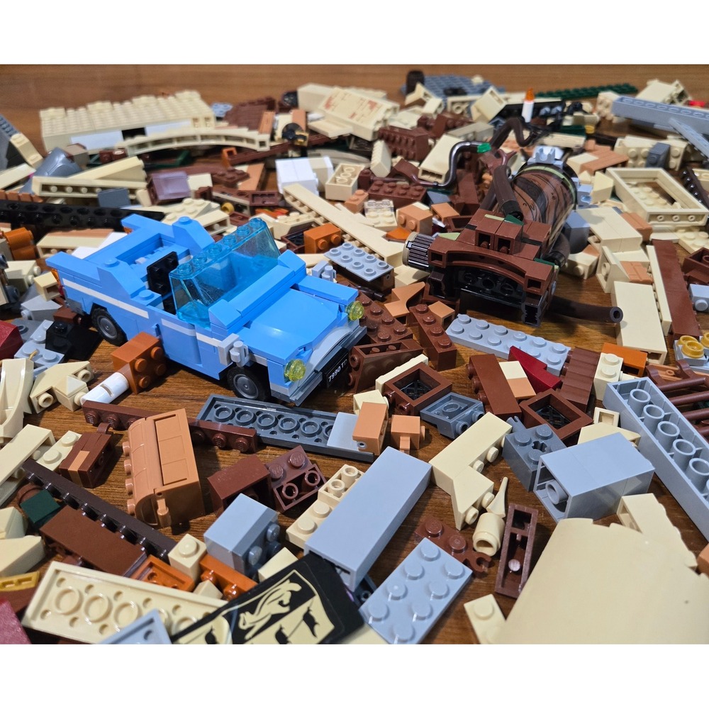 LEGO Harry Potter 3+ lb Parts Lot Partial Sets Ford Anglia Castle Pieces
